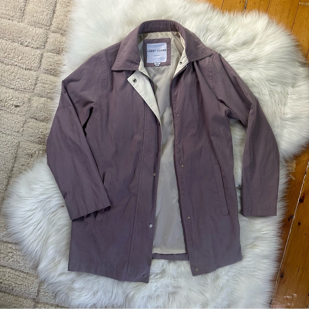 Vintage Larry Levine Purple Trench Coat
